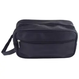 Classic PU Toiletry Bag Black Top